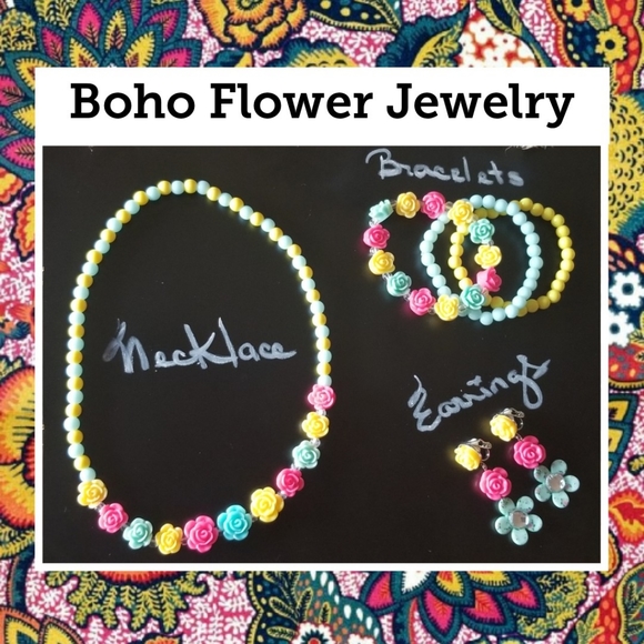 🌈 Boho 😊 Happy Jewelry (6pc Set) - Picture 1 of 8